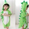 Warm Single Layer Kids Bath Towel Soft Shower Cloak Boy Cloak Towel Cartoon Swim Towel Girls Hooded Bathrobe Sleepwear