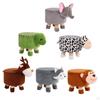 Foot Rest Stool Decorative Stable Mute Bottom Pads Ottoman Round Footstool for