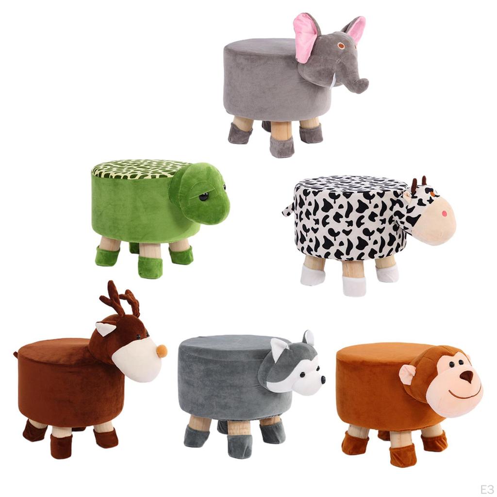 Foot Rest Stool Decorative Stable Mute Bottom Pads Ottoman Round Footstool for