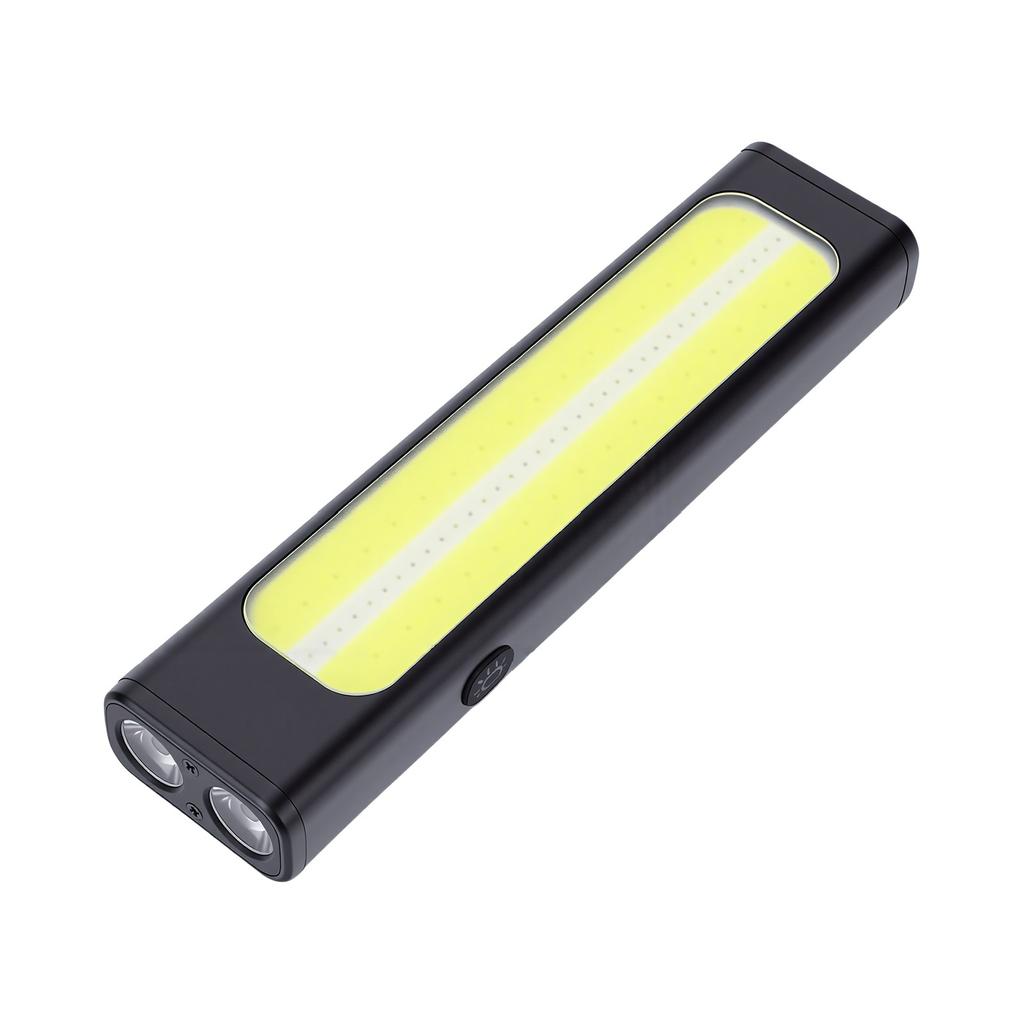Rechargeable Flat Flashlight 11 Modes Water Proof COB LED Pocket Flashlight with Clip Magnetic Base for Camping Travel