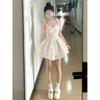 Floral Suspender Dress Women's Summer Temperament Princess Tutu Skirt Waist Small Skirt