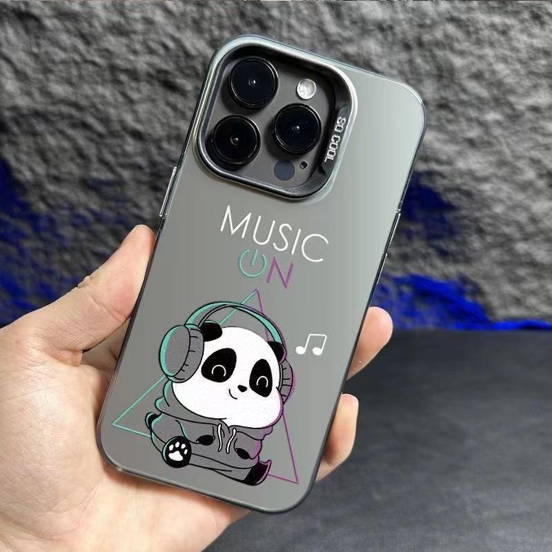 

Music Panda Подходит для Apple 16pro Национальный тренд 15promax Чехол для мобильного телефона Iphone14 Креативный 13mini12 iphone16