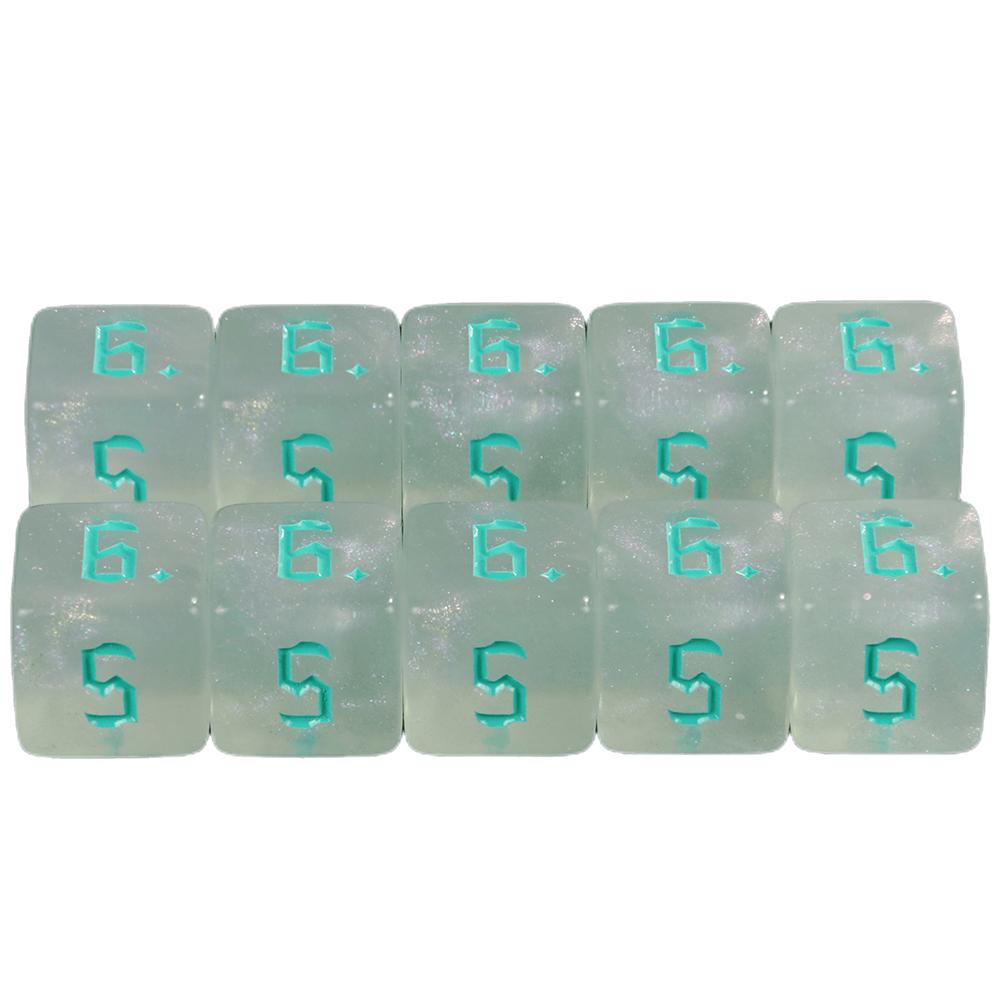 Polyhedral Dice Set D6 Game Dice Mahjong Poker Game Entertainment Gambling Dice 10pcs Multi-sided Dice