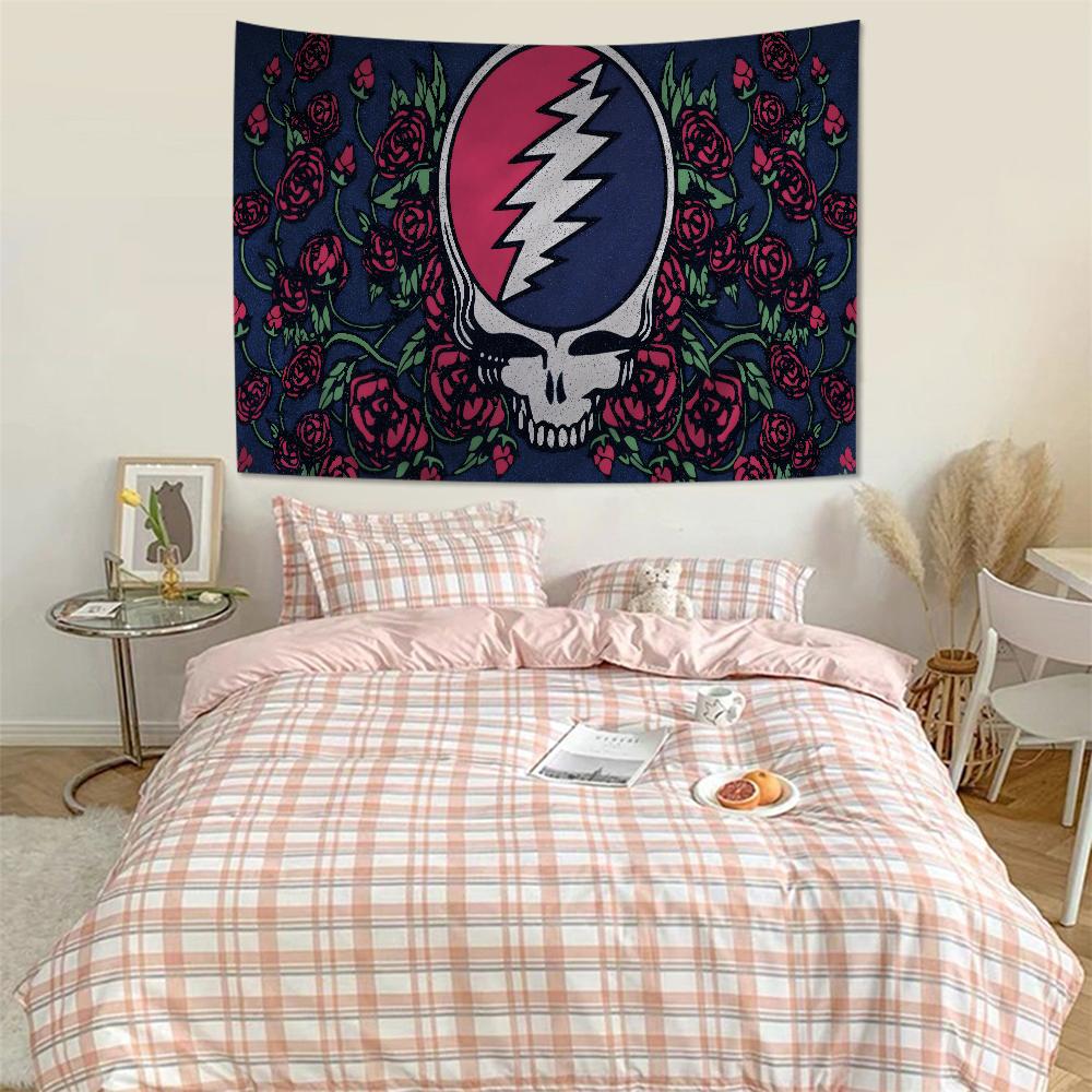 GGrateful DDead Colorful Tapestry Wall Hanging Hanging Tarot Hippie Wall Rugs Dorm Art Home Decor
