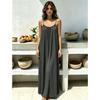 Long Backless Sleeveless Wrap Dress Women 2026 Loose Fit Casual Beach Vacation