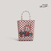 Labubu plastic woven handbag woven vegetable basket handbag handmade bag