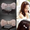 Women Clamp Jewelry Bowknot Barrette Rhinestone Hairpin Hair Clip