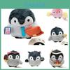 Pingente Fofo de Pelúcia de Pinguim para Chaveiro Boneca de Pelúcia Macia para Bebê Crianças