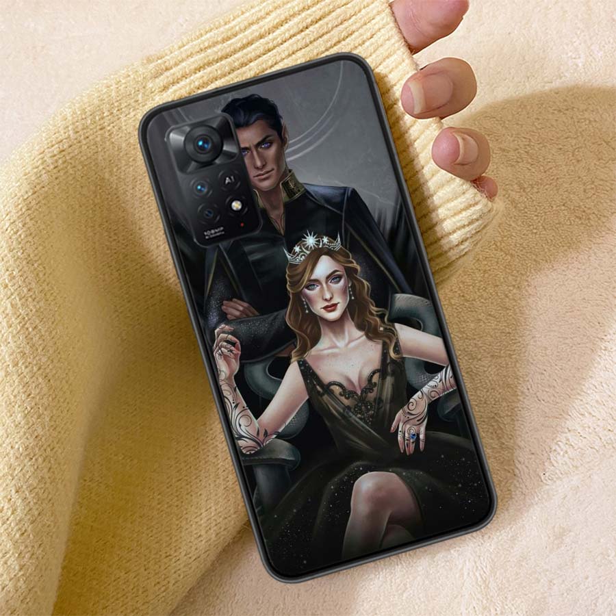 A Court of Mist and Fury Sarah J Maas Phone Case For Redmi Note 13 14 15 Pro Plus 12 13C 12C 15C 9 10 10C 9T 9C 9A TPU Soft Cove
