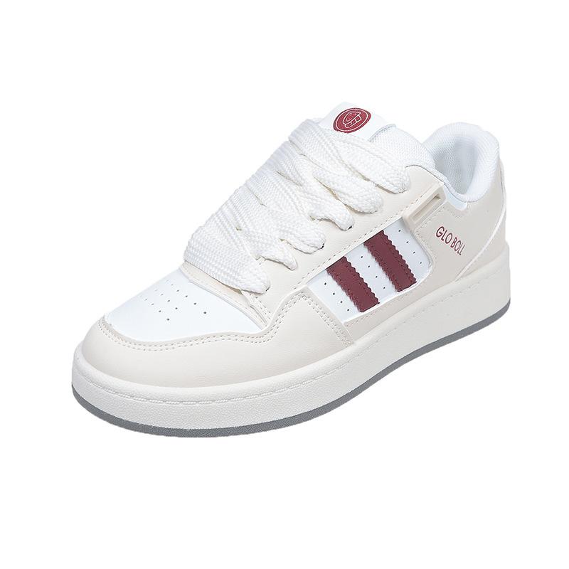 Board shoes casual board shoes Korean version ins flat heel women's shoes youth sports shoes spring versatile student lace-up white shoes