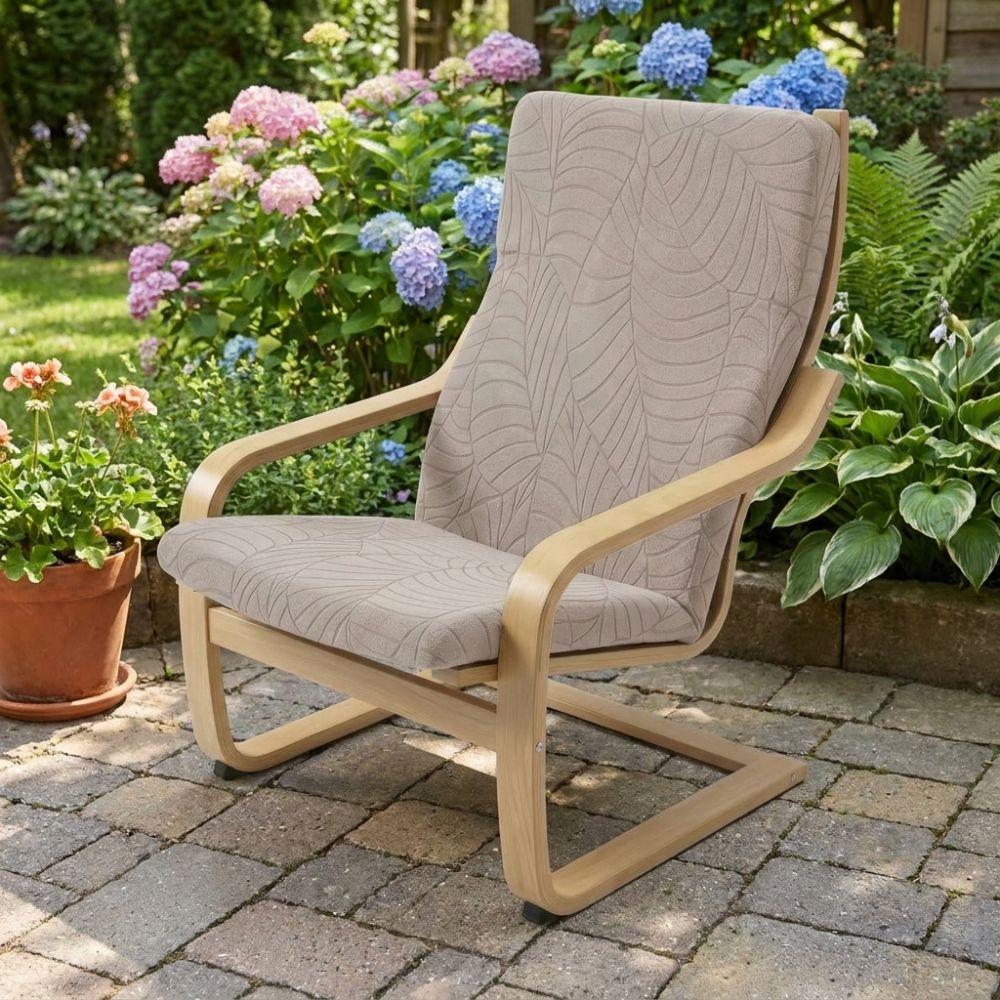 Elastic Band Leaves Jacquard Chair Cover Removable Washable Armchair Protector Universal Dust Proof Stretch Slipcover