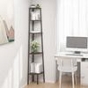 VidaXL Corner Shelf 5 Tiers Black 45.5x31.5x180 Cm 336396