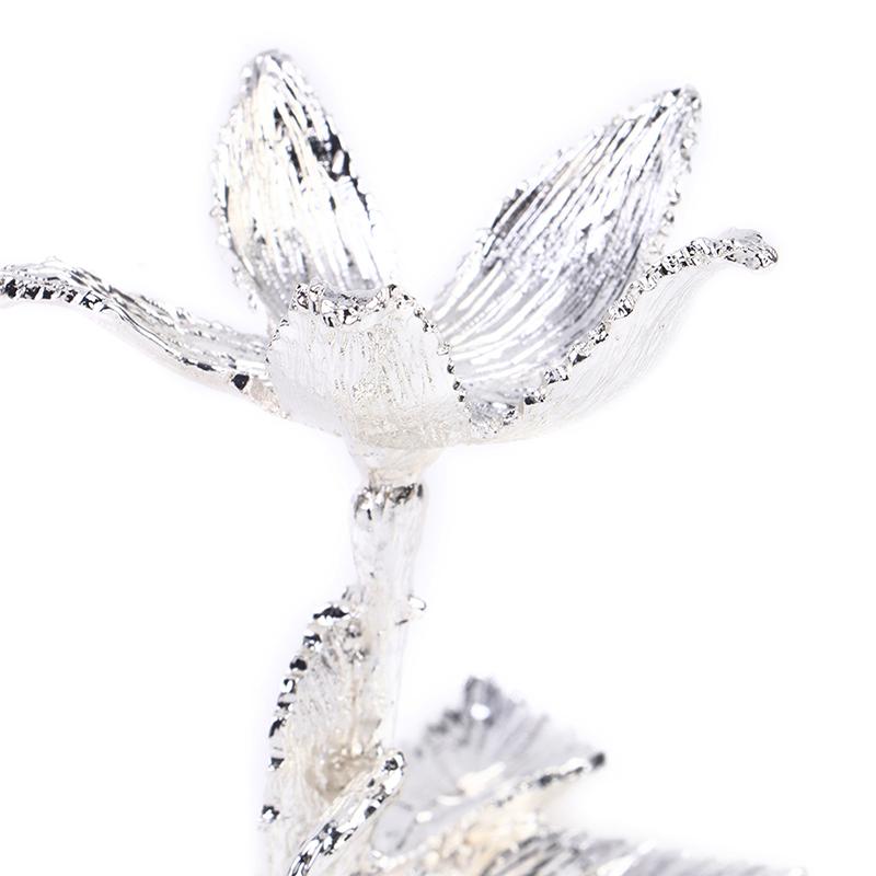 Ball Base Gold Sliver Tree Leaf Shape Metal Holder Sphere Stone Support