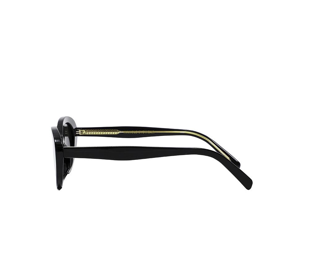 Hangeul Oval Sunglasses Black