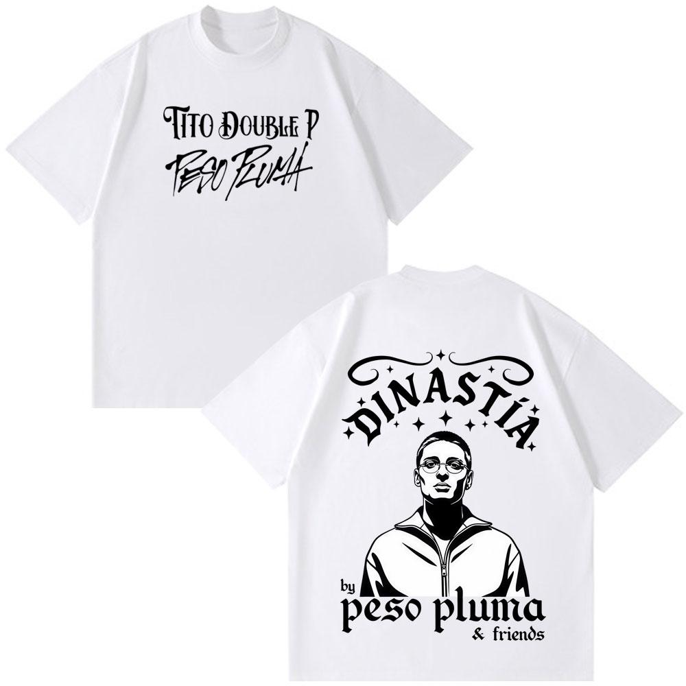 Peso Pluma Dinastia TOUR 2026 Print Tees Men Women Fashion Clothing Tshirt Shortsleeved Cotton Loose Casual Tshirts Fan Gifts