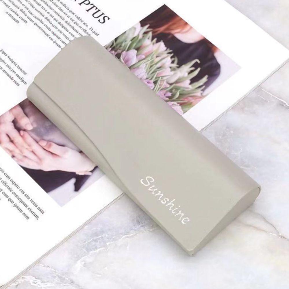 

Женский Мужской Портативный Большой Вместимости Держатель для Очков Кожа PU Чехол для Очков Коробка для Очков бежевый