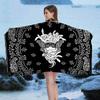 Mode B-Bandanna Microvezel Deken Sneldrogende Strandlakens Oversized Bedrukking Super Absorberend Zwembad Deken