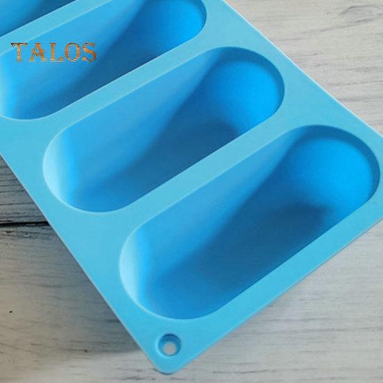 2Pcs Hot Dog Bun Pan Mold Silicone Hot Dog Bun Molds Non Sticky Heat Proof Baking Pan Bread Mold Kitchen Tools