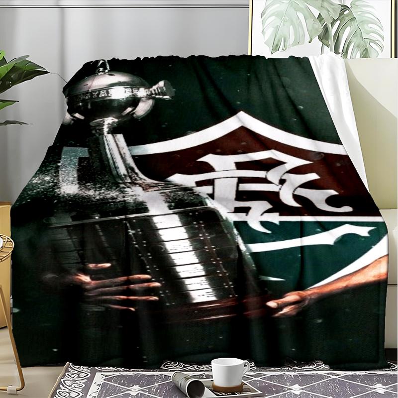 1PC Flumi-nense Football Club  Printed Soft Flannel Blanket Throw for Adult Bedroom Living Room Sofa Camping Travel Fan gifts Christmas Gifts