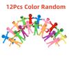 12Pcs New Unique Toy TPR Soft Rubber Pinch Pull Decompression Missile Toy Children's Leisure Fun Funny Toy Birthday Gifts