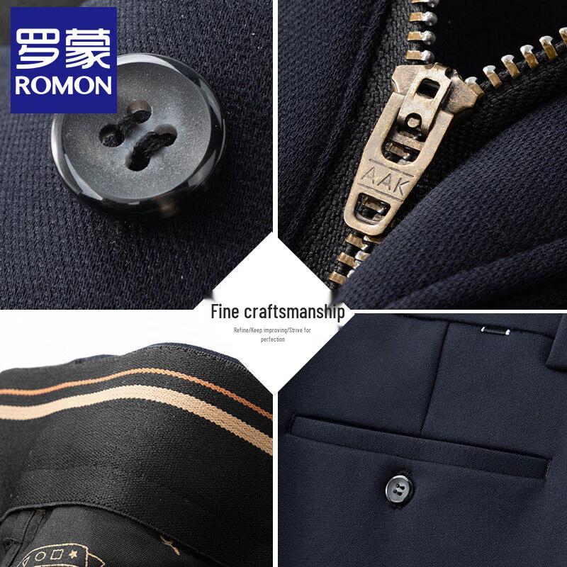 Romon Men's Winter Fleece-Lined Straight-Leg Pants