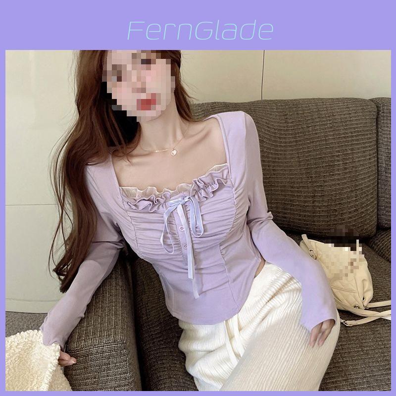 Oversized T Shirt For Women With Embroidered Details And Mandarin Collar For Autumn Winter Casual Wear