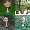 Unique American Style Halloween Mushroom Sculpture Resin Craft For Tabletop Decoration