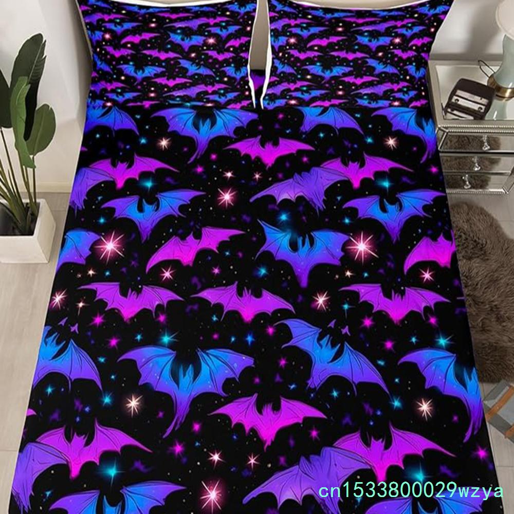 Cute Ghost Bedding Set For Boys, Girls, Teenagers, Bats, Pumpkin Lanterns, Halloween