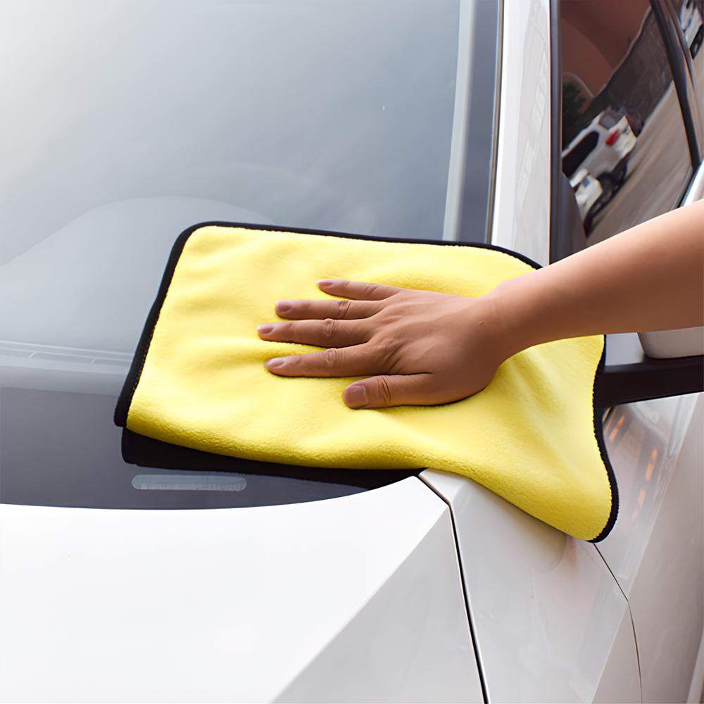 Outils de lavage d'entretien de voiture 500 g/m² 30 cm x 60/30 cm x 30 cm en microfibre épaisse pour nettoyage de voiture, polissage, cire, détails