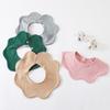 100% Cotton Baby Drool Bibs Soft Cloud 360° Wave Design Comfortable Drool Bandana for Infants Newborns