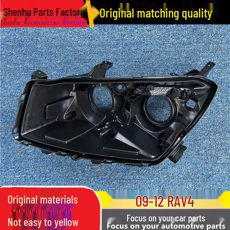 Compatible Rear Housing Shell for Toyota RAV4 Front Headlight (09-12) - Black Driver side front - 1 piece