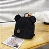 Cute Bear Lambswool Backpack for Girls, Soft Plush Fleece Mini Daypack, Casual Lightweight Shoulder Bag for Kids Outdoor Travel Daily Use