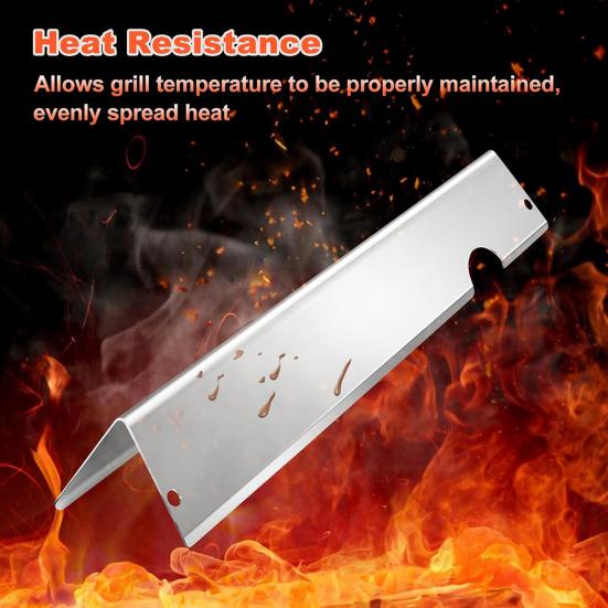 LX300/E-310/E-315/S-335 Izgaralar İçin 5 Adet Paslanmaz Çelik Isı Dağıtıcı Plakalar Yedek Parça Eşit Isı Dağılımı Gazlı Barbekü Aksesuarı