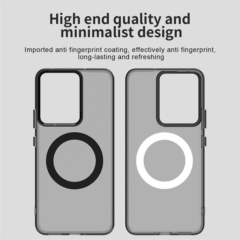 Magnetic Adsorption Wireless Charge Clear Case For Realme P3 Transparent Phone Case Realme P3 Case For Realme P3 5G 6.67 inch