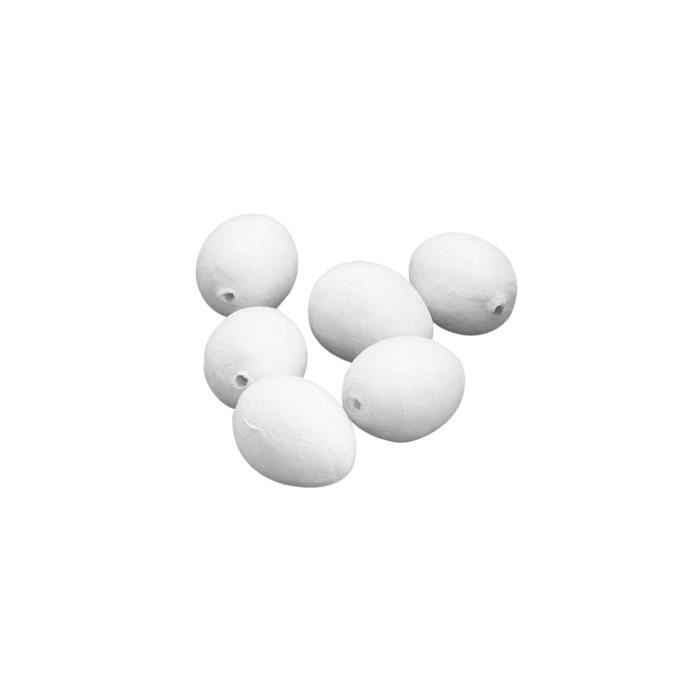 Oeufs en ouate, blancs, 29x38 mm, sct.-LS 10 pces