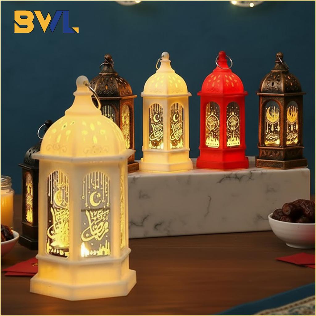 1-10PCS 2026 Ramadan Middle Eastern Vintage Castle Lantern Handheld Candle Holder Candle for Holiday Decoration