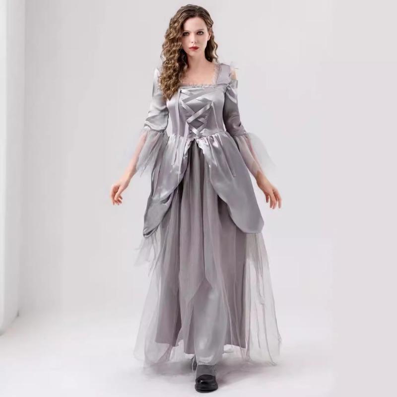Halloween Adult Ghost Bride Dress Masquerade Cosplay Stage Costume