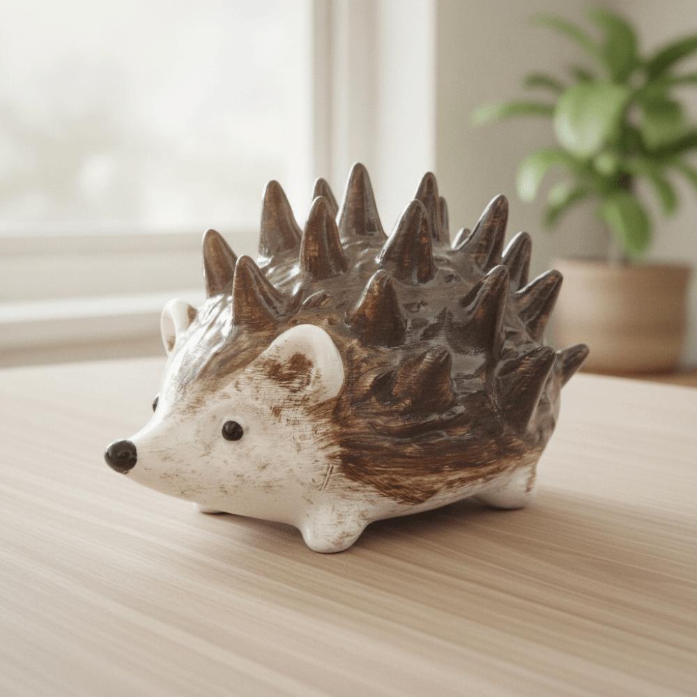 Storage Rings Hedgehog Ornament Resin Craft Hedgehog Ring Holder Hedgehog Statue Men/Women
