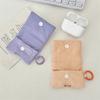 New with Buckle Earphone Bag Soft Cloth Data Cable Coin Purse Lightweight Earphone Case