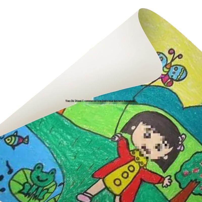 100-Meter Blank Graffiti Scroll: White Canvas for Children and Kindergarten Art
