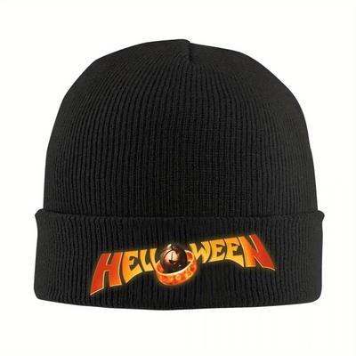 Helloween Rock Band Slouchy Beanie Knit Skull Cap For Women Men Music Warm Winter Bonnet Hats