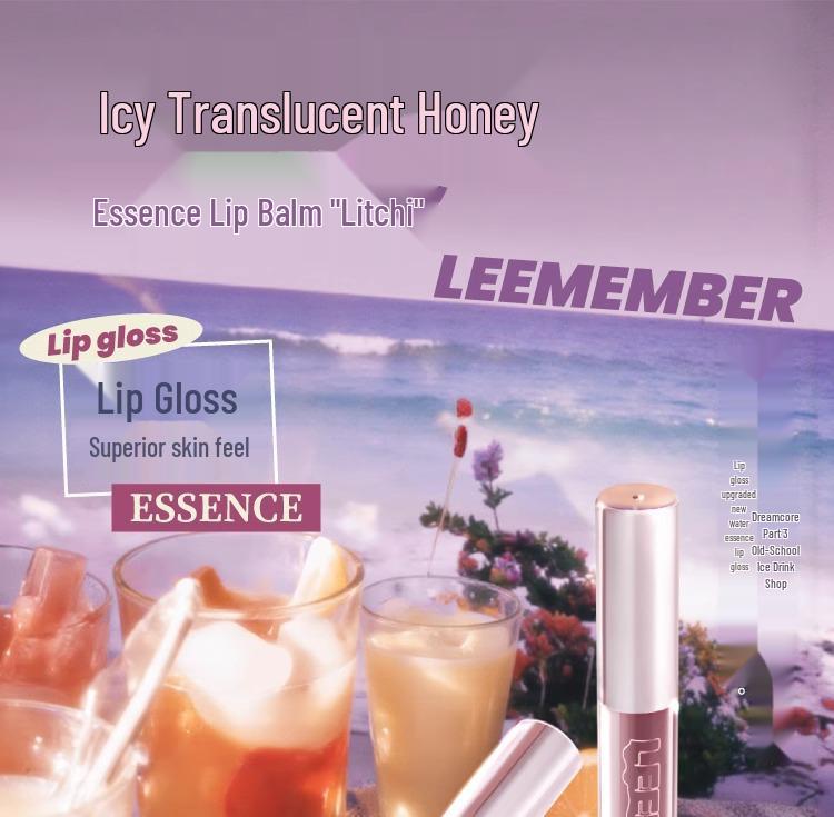 LEEMEMBER Water Essence Series: Lychee Melon Lip Gloss, Chocolate Matte Lipstick, Affordable Lip Glaze