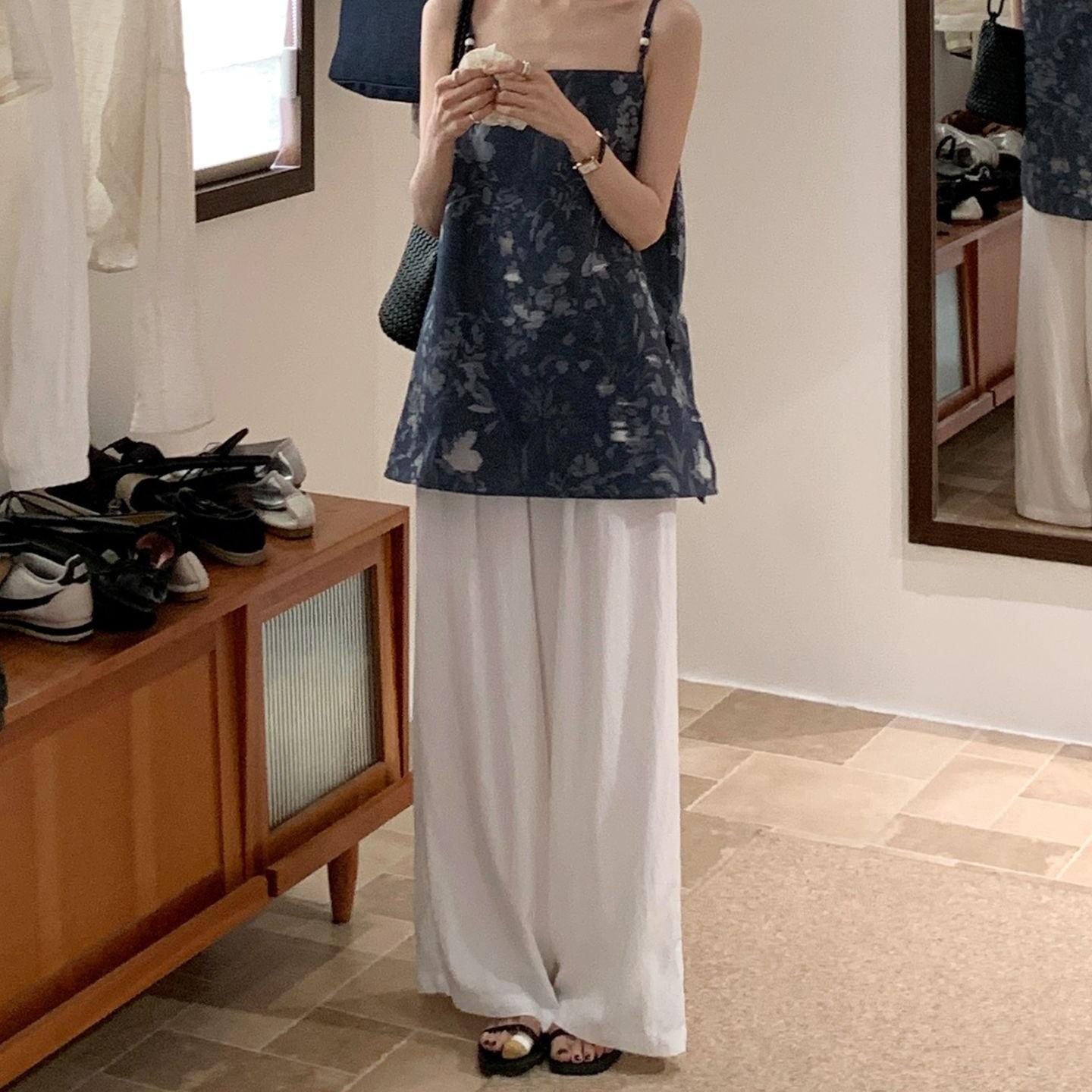 New new Chinese jacquard sling vest set women s clothing 2026 summer new high-end sense of national style and thin two-piece set S