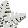 100Pcs Wood Snowflake Embellishments Christmas DIY Gifts 3cm Decor Crafts Slices