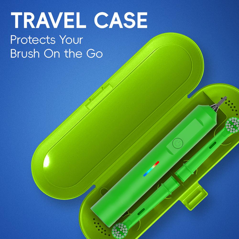 Rotating Electric Toothbrush, Intelligent Rechargeable Rotary Rotation Toothbrush Compatible with Oral B Replacement Brush Heads