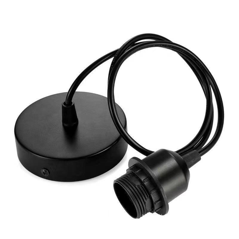 Vintage E27 Screw Base Pendant Light with Wire and Plastic Holder for Creative DIY Restaurant Decor