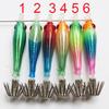 Pesca 5cm Fishing Octopus Jig Luminous UV Blowing Tube Squid Hook Explosion Hook Deep Sea Fishing