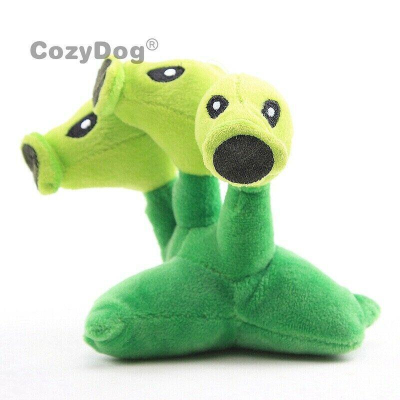 Plush Threepeater Plant Vs Zombies Doll 17cm Stuffed Toy For Kids' Gifts