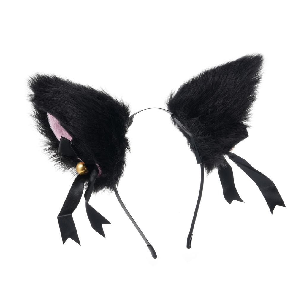 Pluszowa opaska do włosów z uszami lisa Akcesoria do włosów Urocza futrzana szpilka do uszu lisa Miękka opaska do włosów z uszami lisa