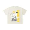 260 GSM Double Yarn 32 Count 100% Cotton Banana Fish V1 Print Unisex Heavy Cotton T Shirt